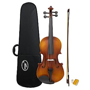 Viola Clássica Envelhecida AL 1310 3/4 E Alan Com Case Arco Breu Cavalete