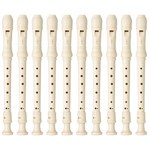 Kit 50 Flautas Doce Soprano Germânica Em C YRS-23 Yamaha