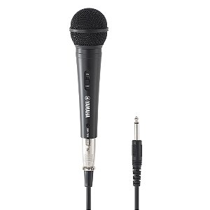 Microfone Dinâmico Unidirecional DM105 Preto com Cabo Yamaha