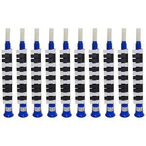 Kit 50 Escaletas Melódica 13 Teclas Azul New York