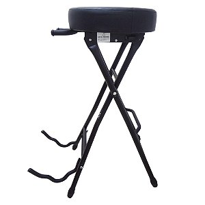 Banco com Suporte para Violão e Guitarra Portátil New York