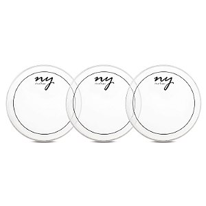 Kit 3 Peles Hidráulicas Transparente de Bateria 12" New York