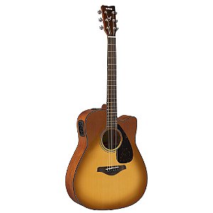 Violão Folk Elétrico FGX 800C Aço Sunburst SB Yamaha