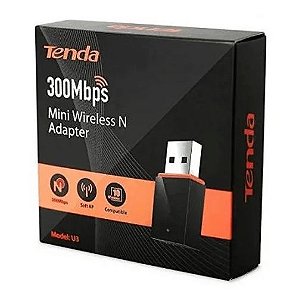 Adaptador USB Wifi de 300 Mbps U3 TENDA