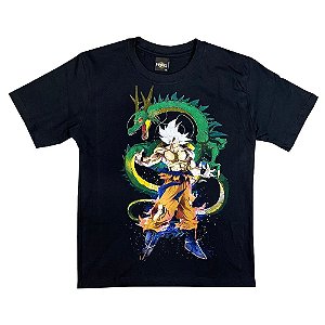 Camiseta Dragonball Goku e Shenlong