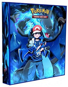 Fichário Pokémon - Charizard Shiny e Ash