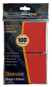 Card Sleeve Ultimate Pro c/ 100 Standard Vermelho