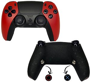 PS5 Controle Pro Vermelho com Grip