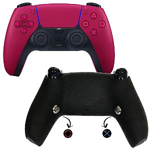 PS5 Controle Pro Cosmic Red com Grip