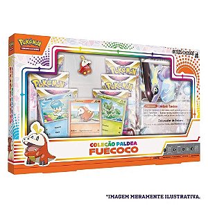 Card Pokémon Box Coleção Paldea Fueooco