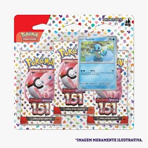 Card Pokémon Blister Triplo EV3.5 151 Squirtle
