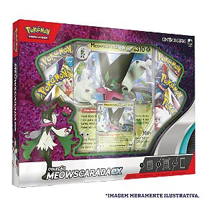 Card Pokémon Box Parceiros de Paldea Meowscarada ex