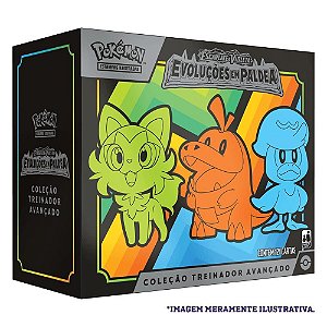 Card Pokémon Box Treinador Avançado EV2 Evoluções em Paldea