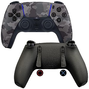 PS5 Controle PRO Gray Camouflage (Paddles PG) com Grip