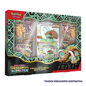 Card Pokémon Box Destinos de Paldea Presa Grande Ex Brilhante