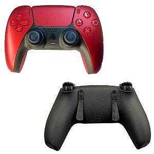 PS5 Controle Pro Volcanic Red (Paddles PG) com Grip