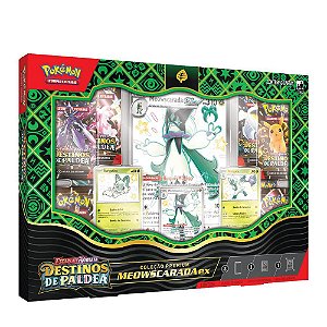Card Pokémon Box Destinos de Paldea Meowscarada Ex