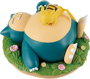 Miniatura Pokémon Snorlax e Pikachu 14cm