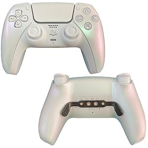 PS5 Controle Performance com Click de Mouse (R2/L2) Chroma Pearl