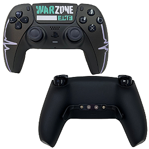 PS5 Controle Performance Warzone com Grip e Click de Mouse (R2/L2)