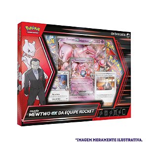 Card Pokémon Box Mewtwo ex da Equipe Rocket
