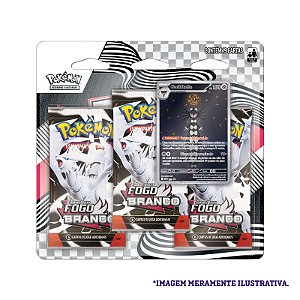 Card Pokémon Blister Triplo EV10.5 Fogo Branco