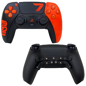 PS5 Controle Elite COD BO7 com Grip e Click de Mouse (R2/L2)