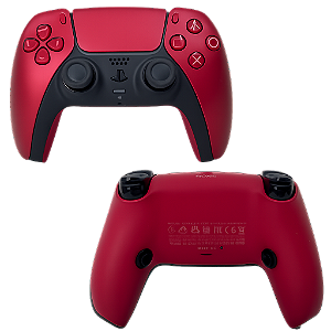 PS5 Controle Pro 12 com Click de Mouse (R2/L2) Volcanic Red