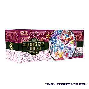 Card Pokémon Calendário de Festas de Fim de Ano 2025