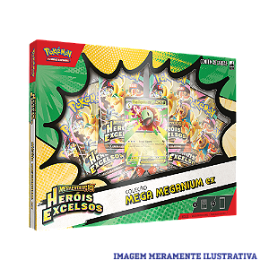Card Pokémon Box Heróis Excelsos Mega Meganium Ex