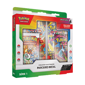 Card Pokémon Coleção Ilustração Parceiro Inicial Série 1