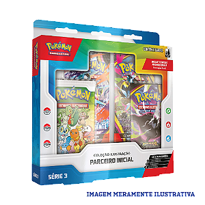 Card Pokémon Coleção Ilustração Parceiro Inicial Série 3