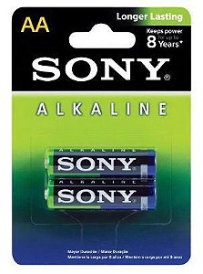 Pilha Sony AA Alcalina c/2