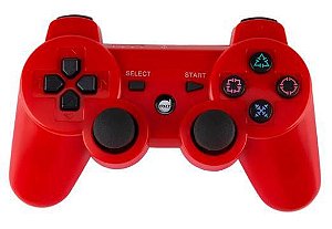 PS3 Controle Dazz Dualshock s/ fio Vermelho