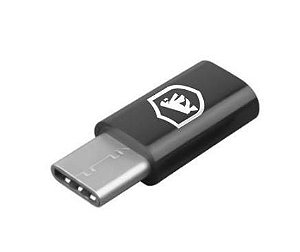 Adaptador Gshield Micro USB para Type C Preto