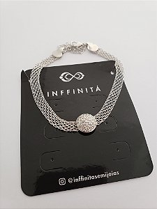 Pulseira Bright - Banho de Ródio Branco