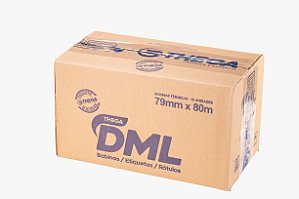 Thega Caixa de Bobina Térmica Branca DML PDV c/ 30 Bobinas 79X40m 48G 1Via