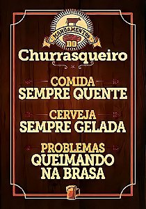 Quadros decorativo cantinho do churrasqueiro