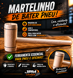 MARTELO DE MADEIRA