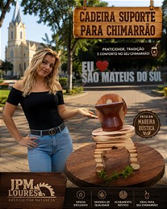 Suporte para Cuia de Chimarrão Modelo Cadeirinha