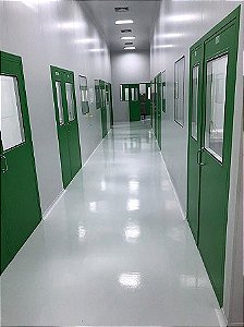 Porta com Visor para Sala Limpa