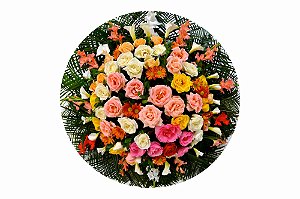 Coroa de Flores A Roseira 2 - Tam 1,40 de diâmetro (FRETE GRÁTIS)