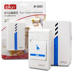 Campainha Sem Fio Longo Alcance Residencial Comercial Ipega KpCA321