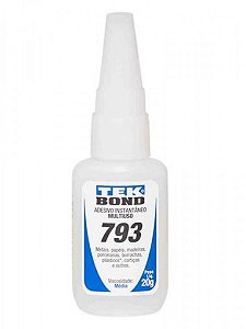 Cola Adesivo Instantâneo Multiuso Cola Tudo 793 Tekbond 20g