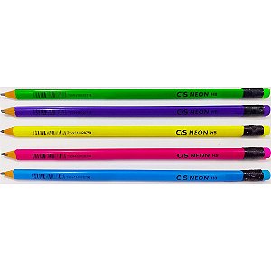 Lapis preto hb cis neon com borracha