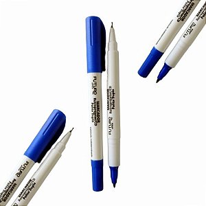 Marcador retroprojetor cd futuro Uma Ponta / Ponta Dupla Azul e Preto