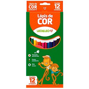 LAPIS DE COR LEO&LEO 12 CORES