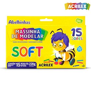 Massinha De Modelar Acrilex Soft
