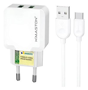 Carregador Rapido Turbo 15W H'Maston Tipo C