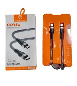 Cabo Usb Tipo C Para Tipo C 65w 1 Metro Sjx24 H-maston